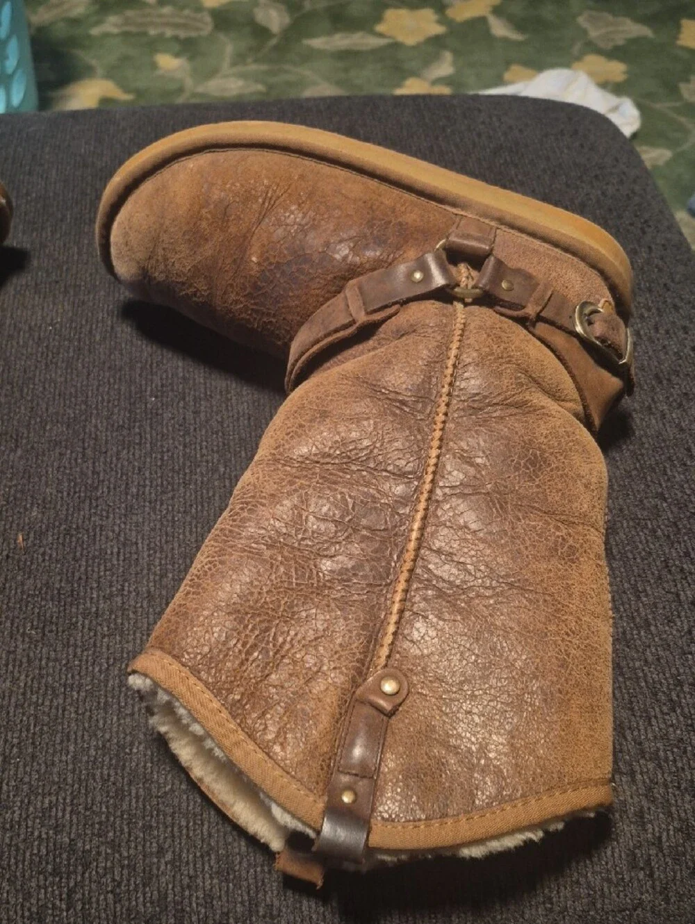 Australia Luxe Collective Brown Faux-Shearling Lined Men’s Rain & Snow Boots